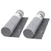 vidaXL Tapete p/ pintor velo antiderrapante 2 pcs 50m 280g/m&sup2; cinzento