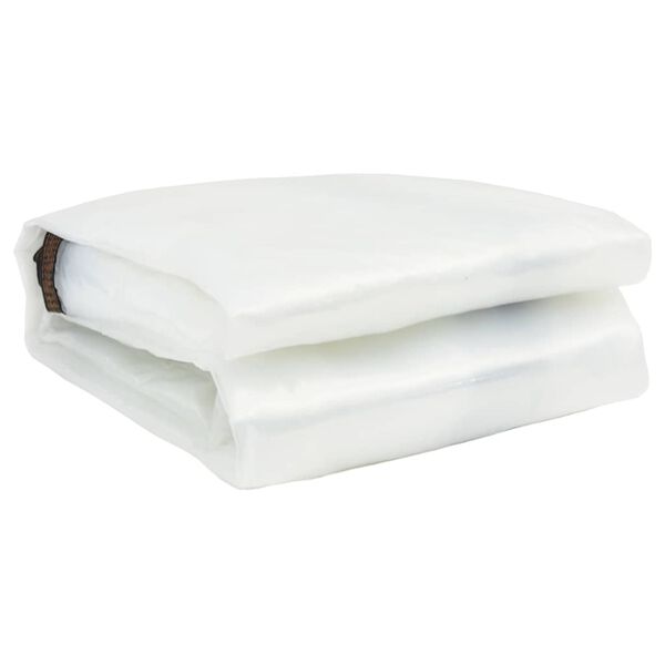 vidaXL Encerado transparente com ilhós 10x12 m Polietileno