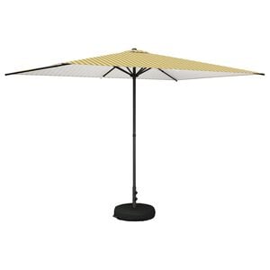 vidaXL Parasol de Jardim com Base Retangular 2 x 3 m Poli&eacute;ster