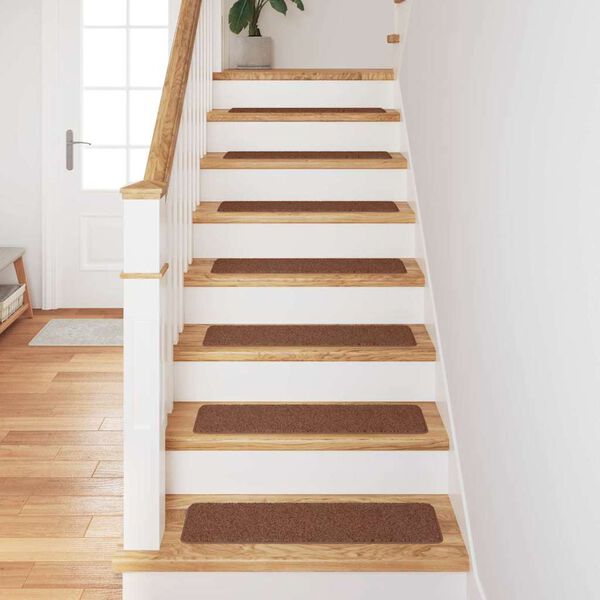 vidaXL Tapetes Antiderrapantes para Escadas 15 pcs Amarelo 75 x 20 cm