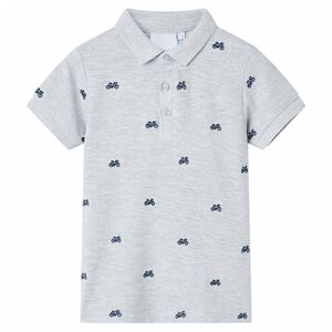 Polo para crian&ccedil;a cinzento mesclado 92