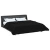 vidaXL Duvet de Ano Inteiro Colchonete Preto 200 x 240 cm