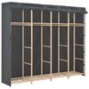vidaXL Roupeiro 200x40x170 cm tecido cinzento