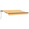 vidaXL Toldo retr&aacute;til Areia 500 &times; 300 cm Tecido e Alum&iacute;nio