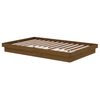 vidaXL Estrutura cama pequena de casal 120x190 cm madeira castanho-mel