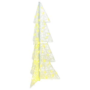 vidaXL &Aacute;rvore de Natal 100 LED Branco quente 120 cm Acr&iacute;lo