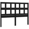 vidaXL Cabeceira de cama 205,5x4x100 cm pinho maci&ccedil;o preto