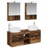 vidaXL Conjunto de M&oacute;veis para Banheiro 5 pcs Madeira antiga