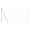 vidaXL Cerca com Postes Prateado 1.2 x 10 m Aço