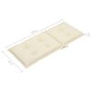 vidaXL Cadeiras de jardim c/ almofad&otilde;es cor creme 2 pcs teca maci&ccedil;a