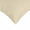 vidaXL Travesseiros de Sof&aacute; 2 pcs Creme 80 x 40 cm tecido
