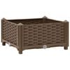 vidaXL Canteiro elevado 40x40x23 cm polipropileno