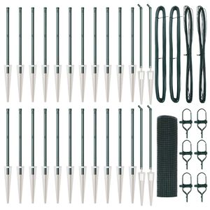 vidaXL Poste de Cerca Verde