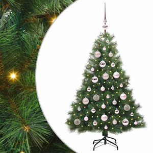 vidaXL &Aacute;rvore de Natal Artificial com 150 LEDs Verde 120 cm PE e PVC
