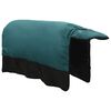 vidaXL Cobertor de Cavalo Verde Escuro e Preto 135 cm Poli&eacute;ster