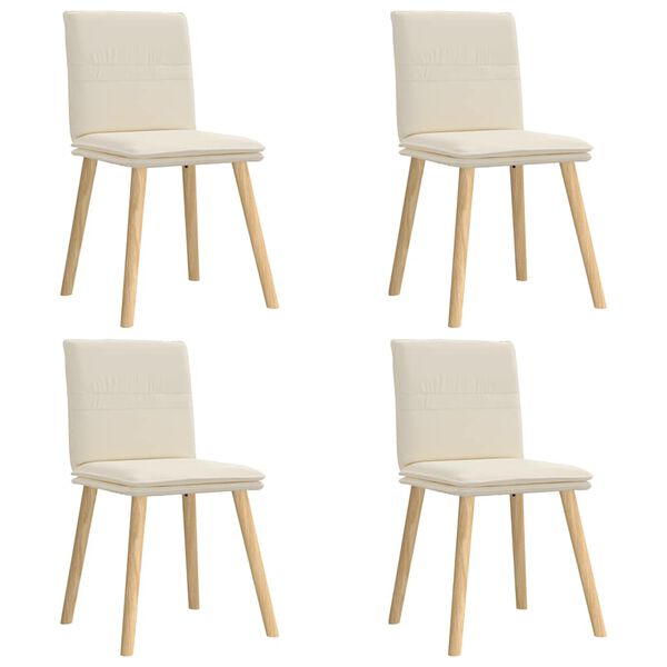 vidaXL Cadeiras de jantar 4 pcs linho