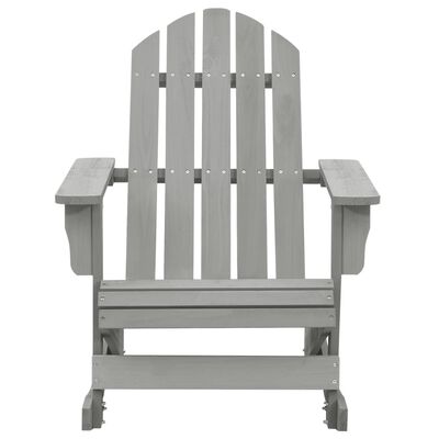 vidaXL Cadeira de baloiço para jardim madeira cinzento