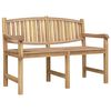 vidaXL Banco de jardim 149,5x60x90 cm madeira de teca maci&ccedil;a