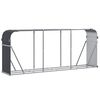 vidaXL Suporte para lenha 234x45x100 cm Antracite A&ccedil;o galvanizado