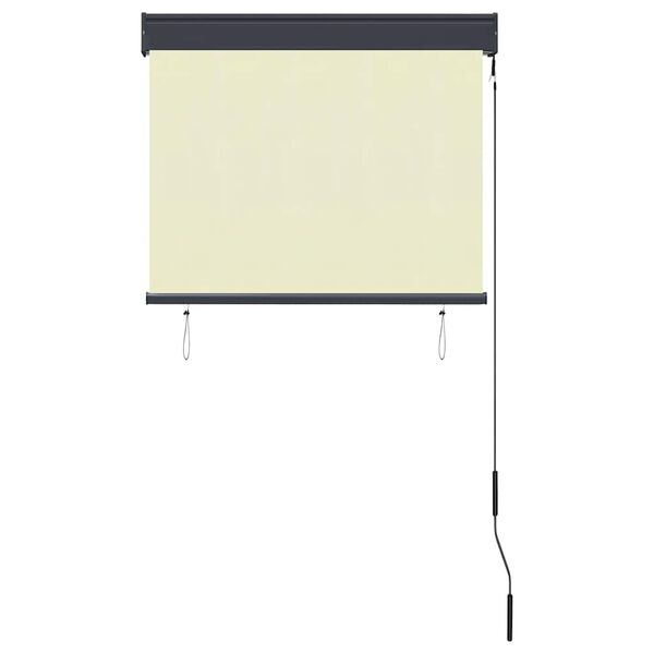 vidaXL Estore de rolo para exterior 80x250 cm creme