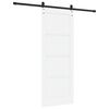 vidaXL Porta Deslizante ORKDAL Branco e Preto 78 x 202 cm