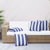 vidaXL Almofadas decorativas 4pcs 60x60 cm tecido riscas azul/branco