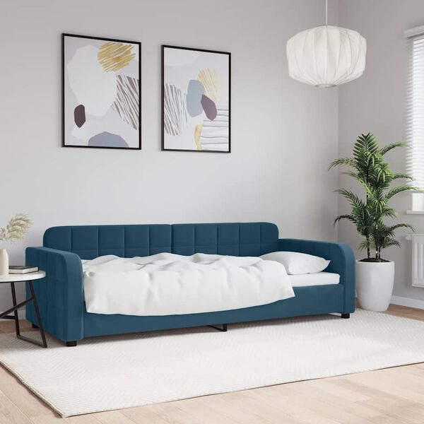 vidaXL Sof&aacute;-cama 80x200 cm veludo azul
