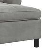 vidaXL Chaise Lounge Cinzento-claro 91 x 157 x 91 cm Veludo