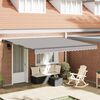 vidaXL Estrutura de Toldo Manual Cinzento-claro 400 &times; 300 cm