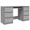 vidaXL Secret&aacute;ria 140x50x77 cm derivados de madeira sonoma cinza