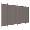 vidaXL Divis&oacute;ria/biombo com 6 pain&eacute;is 300x220 cm tecido antracite