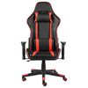 vidaXL Cadeira de gaming girat&oacute;ria PVC vermelho