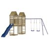 vidaXL Conjunto de brincar para exterior madeira de pinho impregnada
