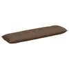 vidaXL Travesseiro para Costas Castanho 180 x 19 x 50 cm tecido