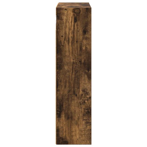 vidaXL Arm&aacute;rio de parede para banheiro com prateleira Carvalho Fumado