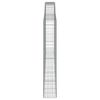 vidaXL Cestos gabi&atilde;o arqueados 7pcs 400x30x180/200cm ferro galvanizado