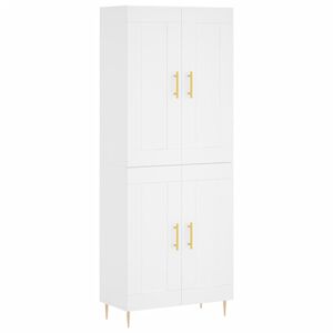 vidaXL Arm&aacute;rio alto 69,5x34x180 cm derivados de madeira branco