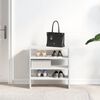 vidaXL Sapateiras 2 pcs empilh&aacute;veis 60x30x30,5 cm branco