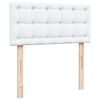 vidaXL Estrutura de cama otomana com colch&atilde;o 90x190 cm branco puro