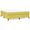 vidaXL Estrutura de cama com molas 180x200 cm tecido verde