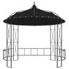 vidaXL Gazebo redondo 300x290 cm antracite