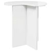 vidaXL Mesa Lateral Branco Brilhante &Oslash; 39 x 38 cm Derivados de Madeira