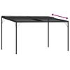 vidaXL Gazebo com telhado 4x3x2,5 m alum&iacute;nio e a&ccedil;o antracite