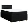 vidaXL Cama boxspring com colch&atilde;o 120x190 cm tecido preto
