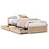 vidaXL Cama sem colch&atilde;o 75x190 cm madeira de pinho maci&ccedil;a