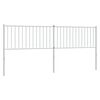 vidaXL Cabeceira de substitui&ccedil;&atilde;o 200 cm metal branco