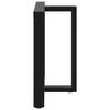 vidaXL Pés de mesa de jantar em forma de T, 2 peças, preto, 80x35x(72-73) cm, aço