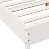 vidaXL Cama sem colch&atilde;o 120x190 cm madeira de pinho maci&ccedil;a branco