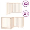vidaXL Port&atilde;o para c&atilde;es com porta dobr&aacute;vel 8 pain&eacute;is 640 cm &aacute;lamo