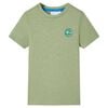 vidaXL T-shirt de crian&ccedil;a cor caqui-claro 116